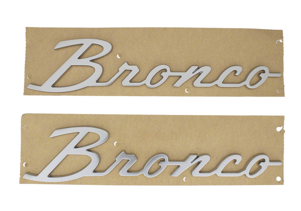 Ford Performance Parts M-1447-BSS 2021-2025 "Bronco" Script Emblem Kit-Silver for Select Ford Bronco