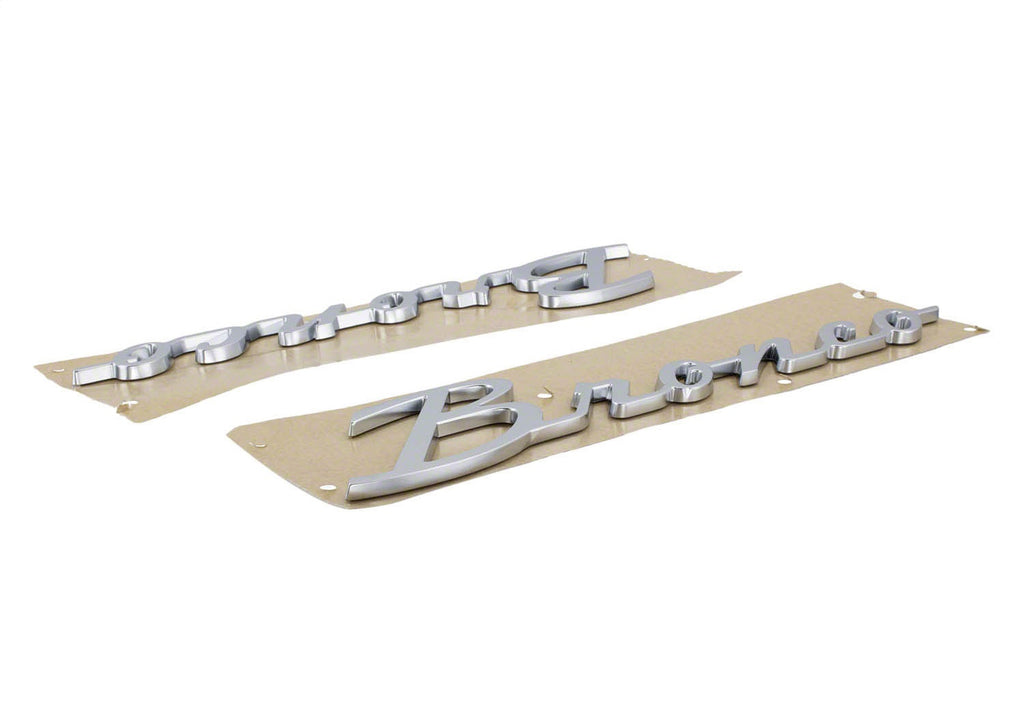 Ford Performance Parts M-1447-BSS 2021-2025 "Bronco" Script Emblem Kit-Silver for Select Ford Bronco