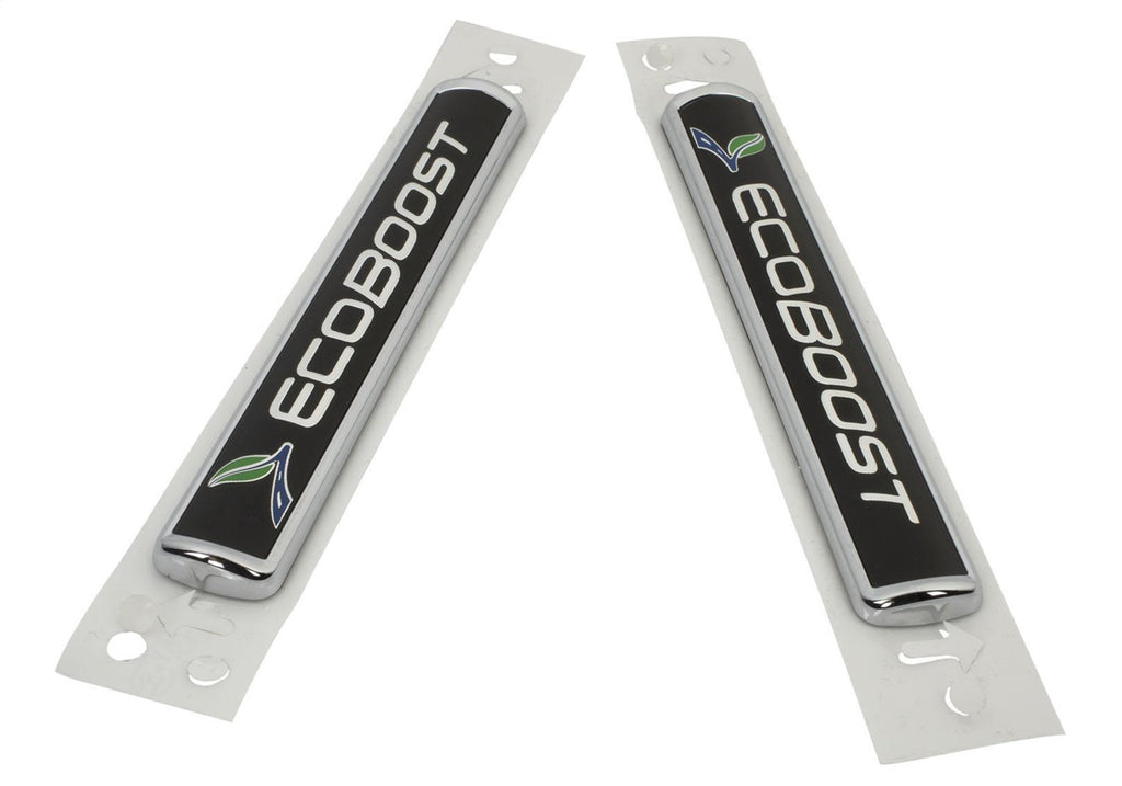 Ford Performance Parts M-1447-EBBLK EcoBoost Emblems/Badges-Black And Silver-Pair