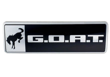 Load image into Gallery viewer, Ford Performance Parts M-1447-GOAT Bronco/Bronco Sport G.O.A.T. Badge-Black/Chrome for Select Ford Bronco