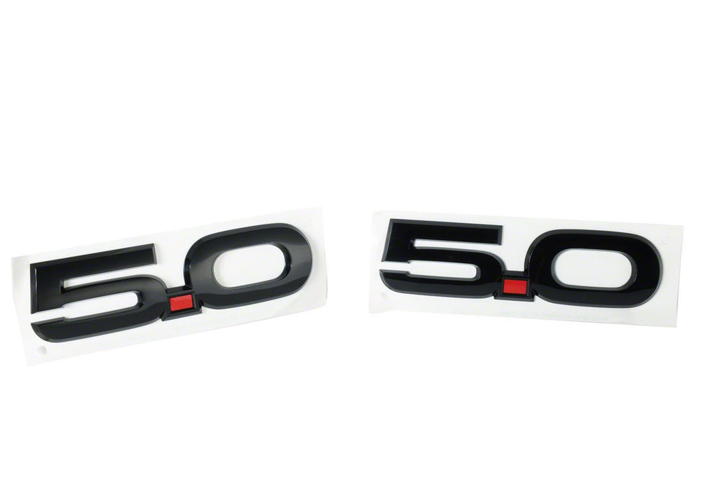 Ford Performance Parts M-1447-M50AB 2015-2023 Mustang 5.0L Fender Emblems/Badges-Black-Pair for Select Ford Mustang