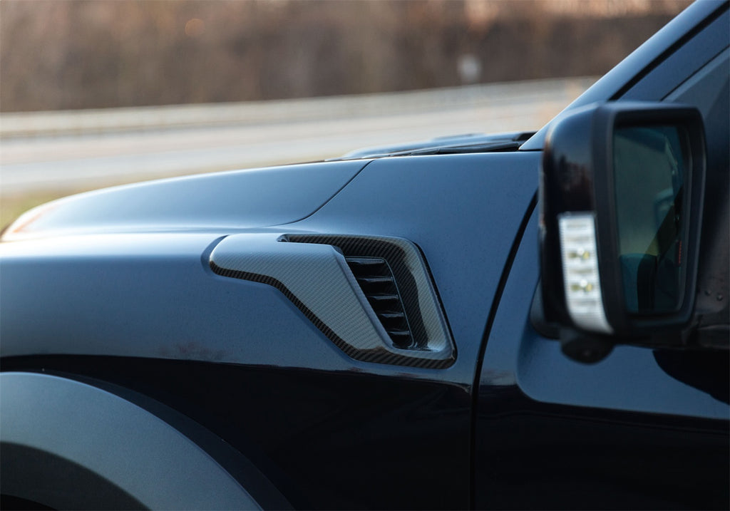 Ford Performance Parts M-16026-FG 2021-2025 F-150 Raptor Carbon Fiber Fender Vent Set-Gloss for Select Ford F-150