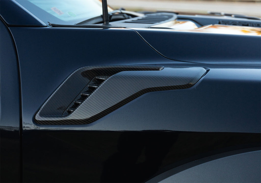 Ford Performance Parts M-16026-FG 2021-2025 F-150 Raptor Carbon Fiber Fender Vent Set-Gloss for Select Ford F-150