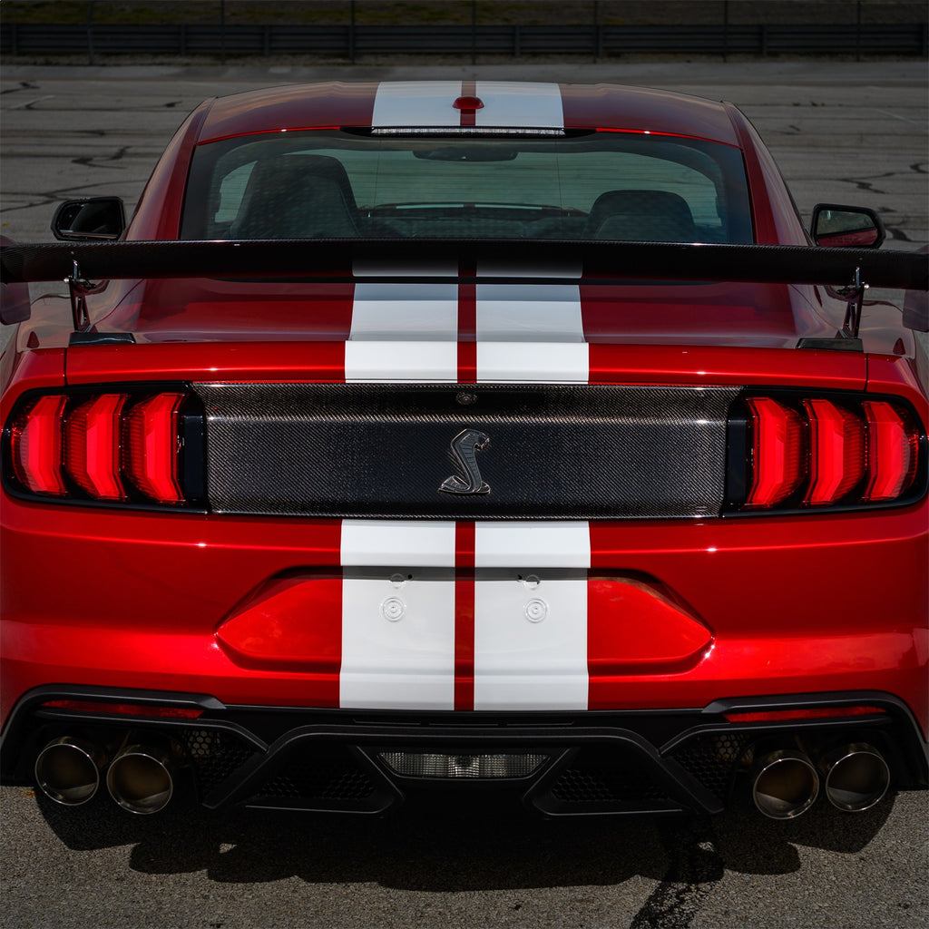 Ford Performance Parts M-16600-MCF 2020-2022 GT500 Carbon Fiber Rear Deck Lid Trim Panel for Select Ford Mustang