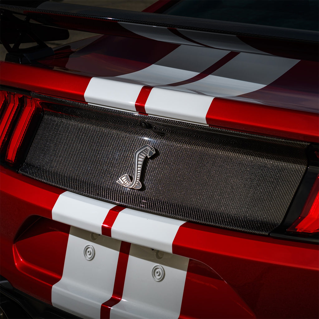 Ford Performance Parts M-16600-MCF 2020-2022 GT500 Carbon Fiber Rear Deck Lid Trim Panel for Select Ford Mustang