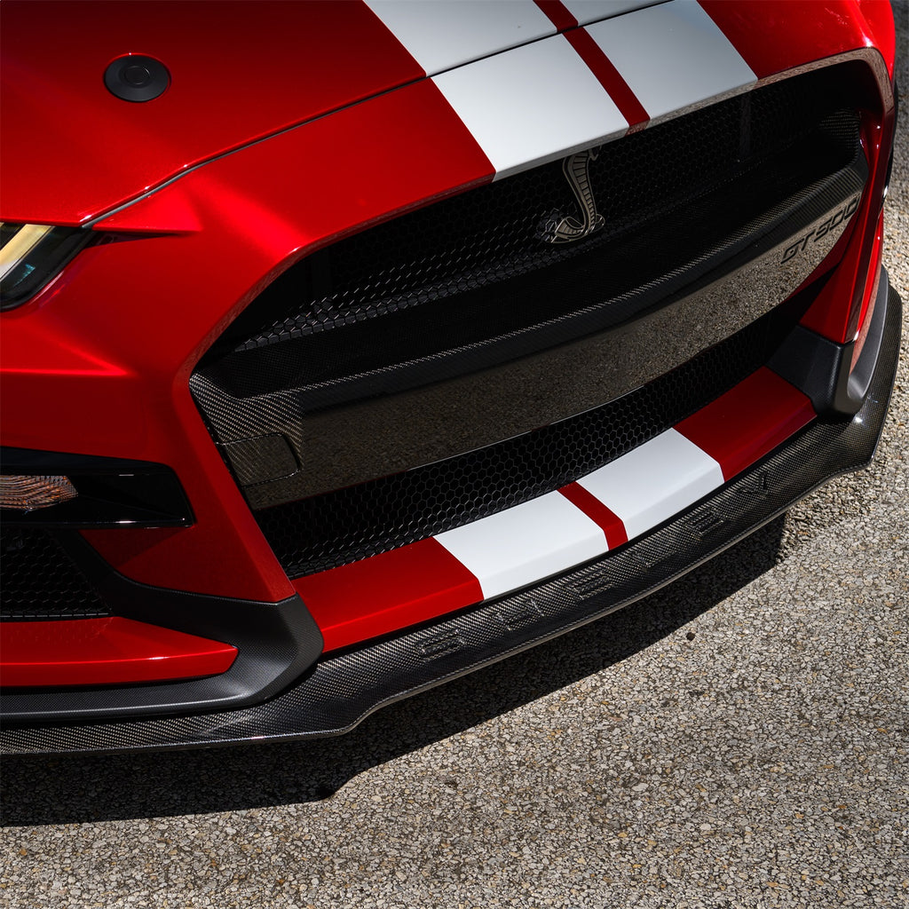 Ford Performance Parts M-16601-MCF 2020-2022 GT500 Carbon Fiber Front Splitter Kit for Select Ford Mustang