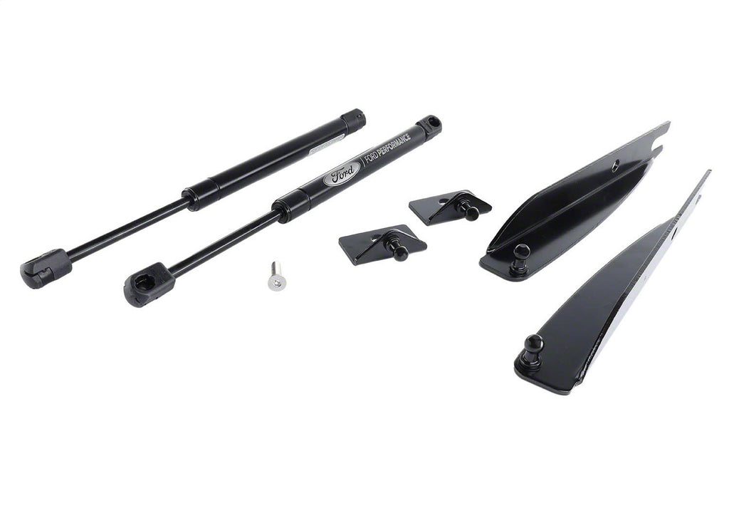 Ford Performance Parts M-16826-M 2005-2014 Mustang Hood Lift Kit With Laser Engraved Ford Performance Logo for Select Ford Mustang