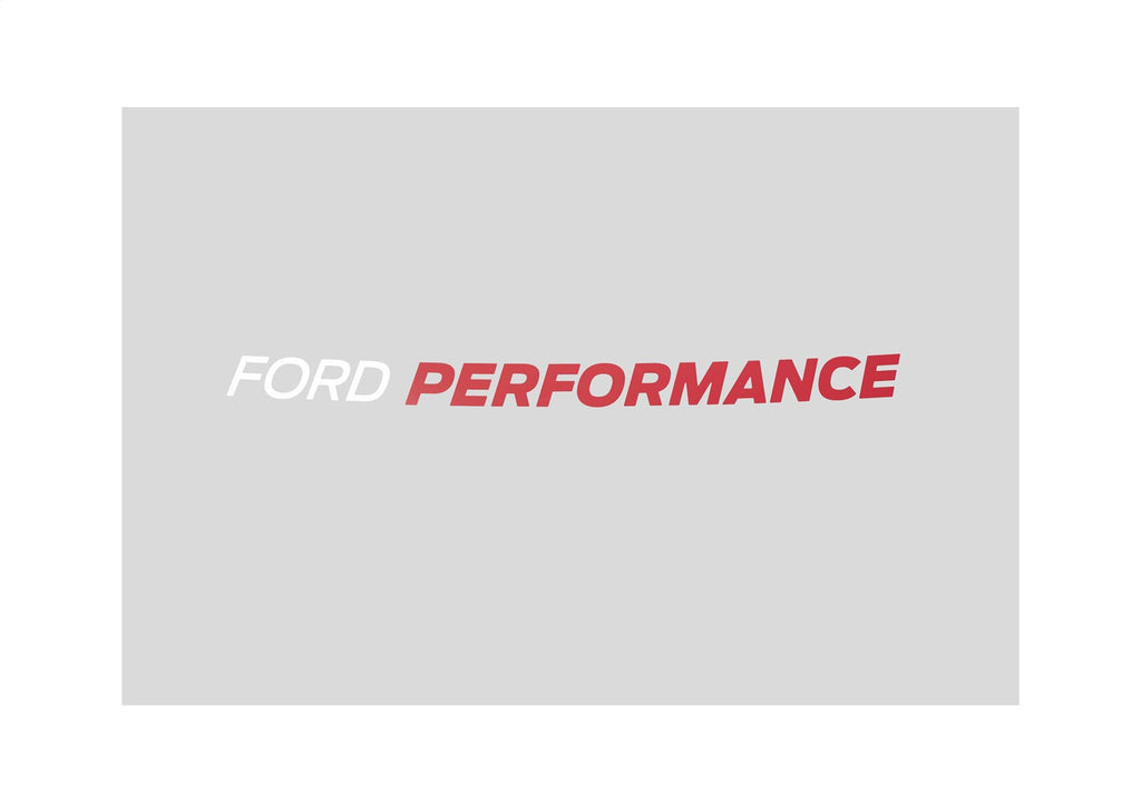 Ford Performance Parts M-1820-BRR 2021-2025 Ford Performance Bronco Windshield Banner-White/Red for Select Ford Bronco