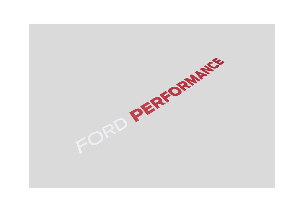 Ford Performance Parts M-1820-BRR 2021-2025 Ford Performance Bronco Windshield Banner-White/Red for Select Ford Bronco