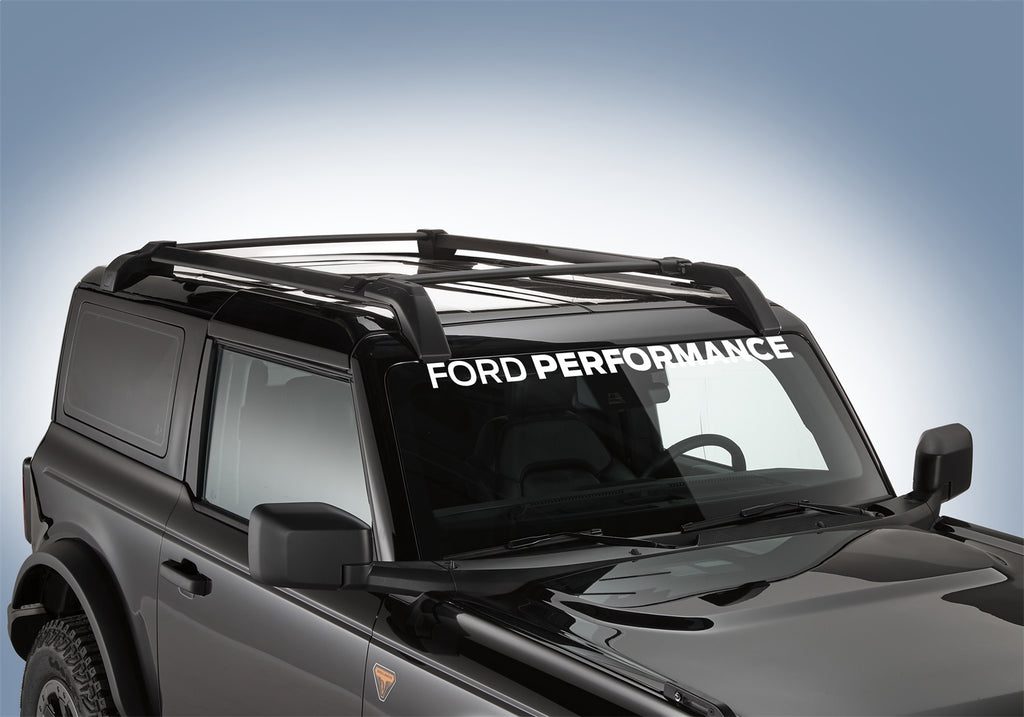 Ford Performance Parts M-1820-BRW 2021-2025 Ford Performance Bronco Windshield Banner-White for Select Ford Bronco