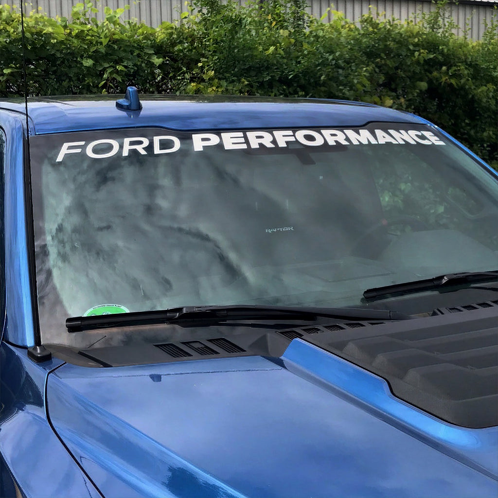 Ford Performance Parts M-1820-F15A F-Series "Ford Performance" Windshield Banner for Select Ford F-150, Ford F-250 Super Duty, Ford F-350 Super Duty