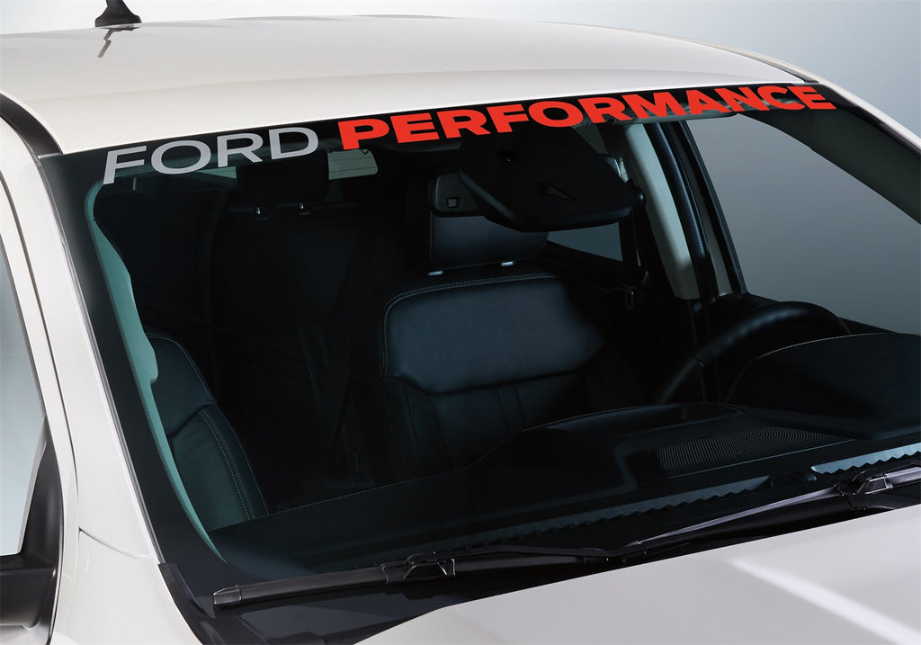 Ford Performance Parts M-1820-RGR Ford Performance Ranger Windshield Banner-White/Red for Select Ford Ranger
