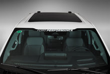 Load image into Gallery viewer, Ford Performance Parts M-1820-WS Ford Performance F-Series Windshield Banner-Silver for Select Ford F-150, Ford F-250 Super Duty, Ford F-350 Super Duty, Ford F-450 Super Duty, Ford F-550 Super Duty, Ford F-600 Super Duty