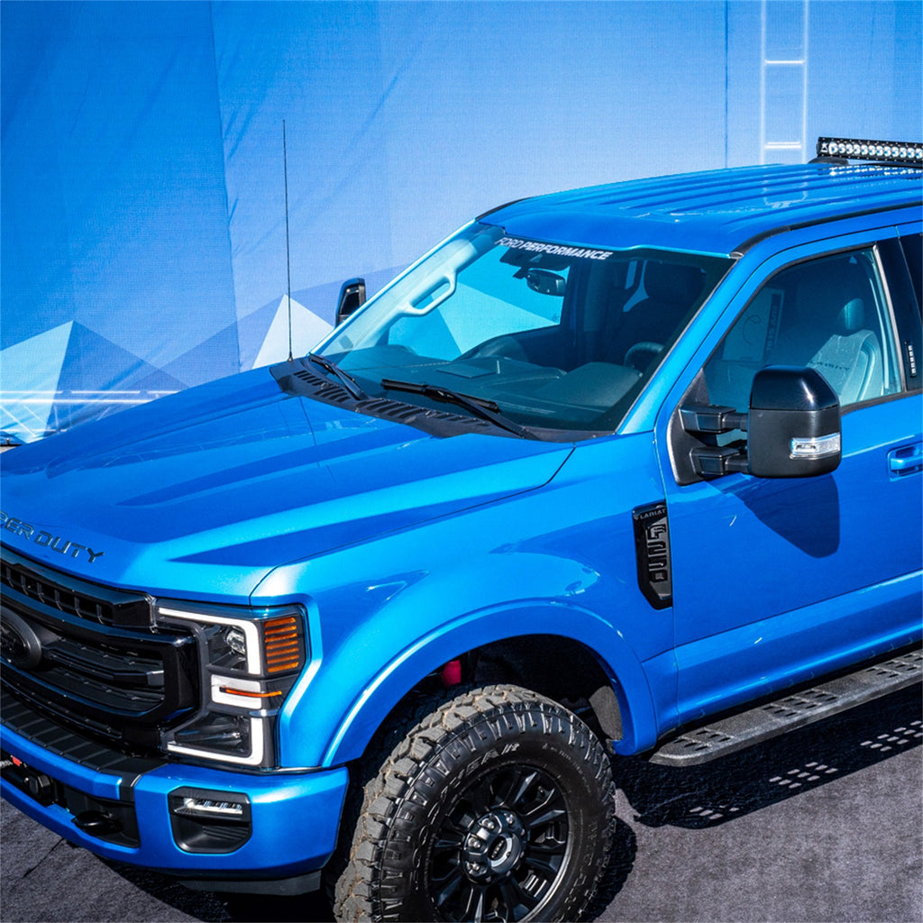 Ford Performance Parts M-1820-W Ford Performance F-Series Windshield Banner-White for Select Ford F-150, Ford F-250 Super Duty, Ford F-350 Super Duty, Ford F-450 Super Duty, Ford F-550 Super Duty, Ford F-600 Super Duty
