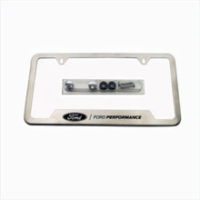 Load image into Gallery viewer, Ford Performance Parts M-1828-SS304C Ford Performance License Plate Frame-Brushed Stainless Steel