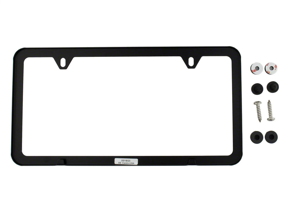 Ford Performance Parts M-1828-SSB Ford Performance Slim License Plate Frame-Black Stainless Steel