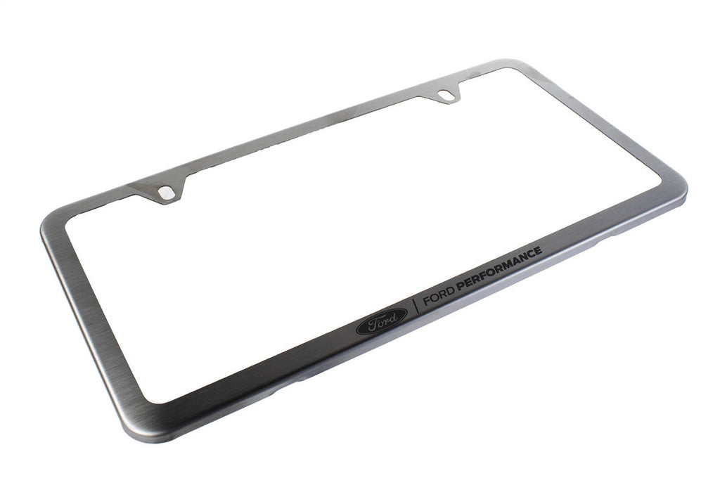 Ford Performance Parts M-1828-SSC Ford Performance Slim License Plate Frame-Brushed Stainless Steel
