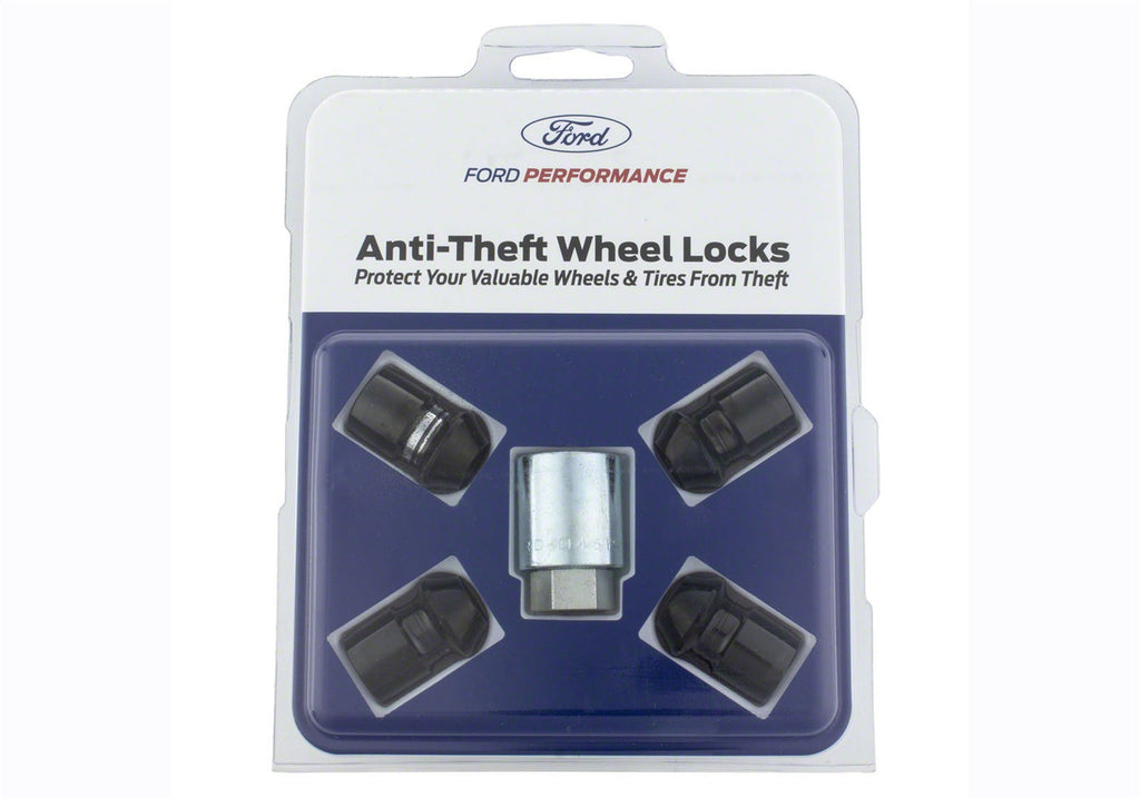 Ford Performance Parts M-1A043-B M12 X 1.5 Black Security Lug Nut Kit of 4 for Select Ford Bronco, Ford Bronco Sport, Ford EcoSport, Ford Escape, Ford Fusion, Ford Ranger, Lincoln Corsair, Lincoln MKZ