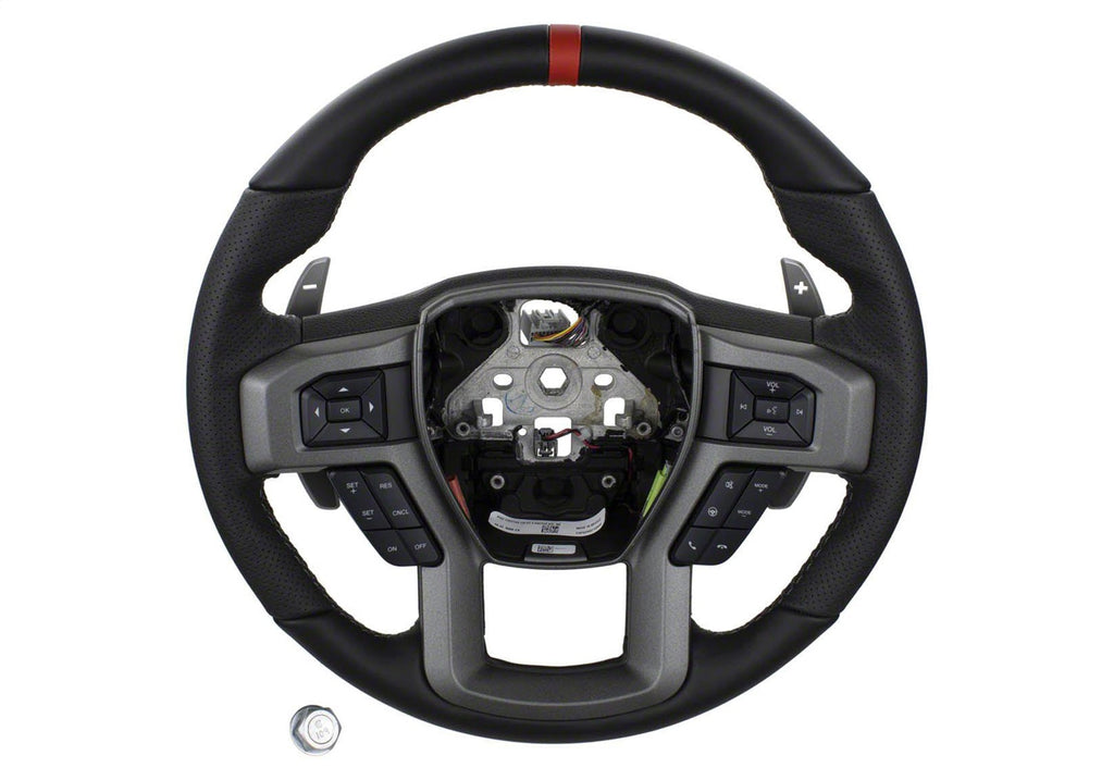Ford Performance Parts M-3600-F15RRD 2015-2018 F-150 Raptor Performance Steering Wheel Kit-Red Sightline for Select Ford F-150