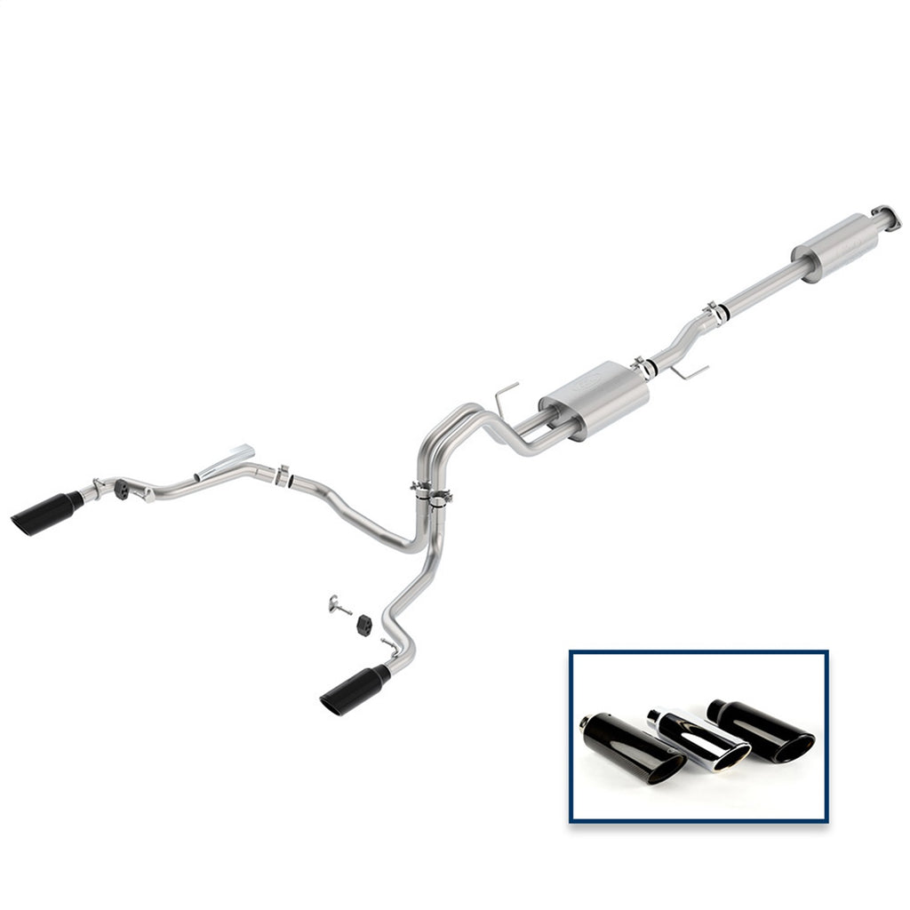Ford Performance Parts M-5200-F1550DSBA Sport Cat-Back Exhaust System for Select Ford F-150
