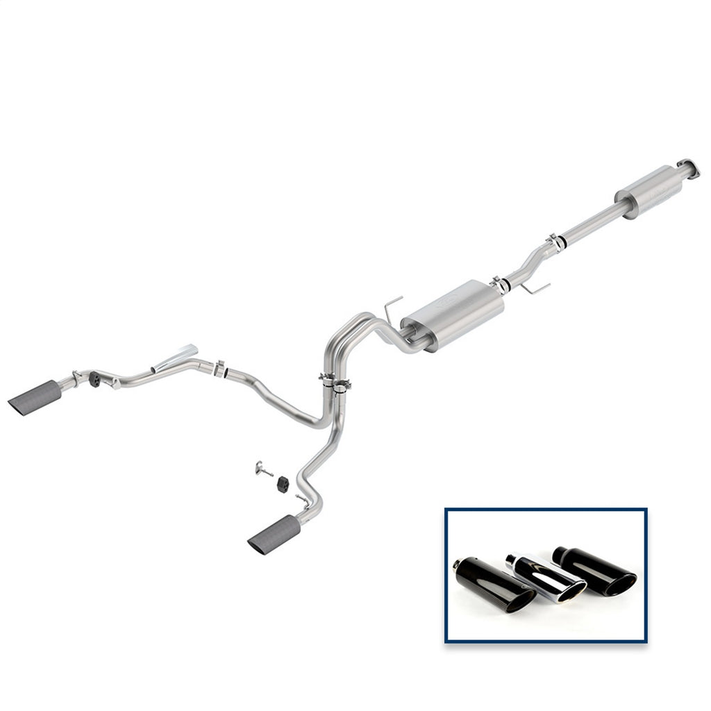 Ford Performance Parts M-5200-F1550DTFA Touring Cat-Back Exhaust System for Select Ford F-150
