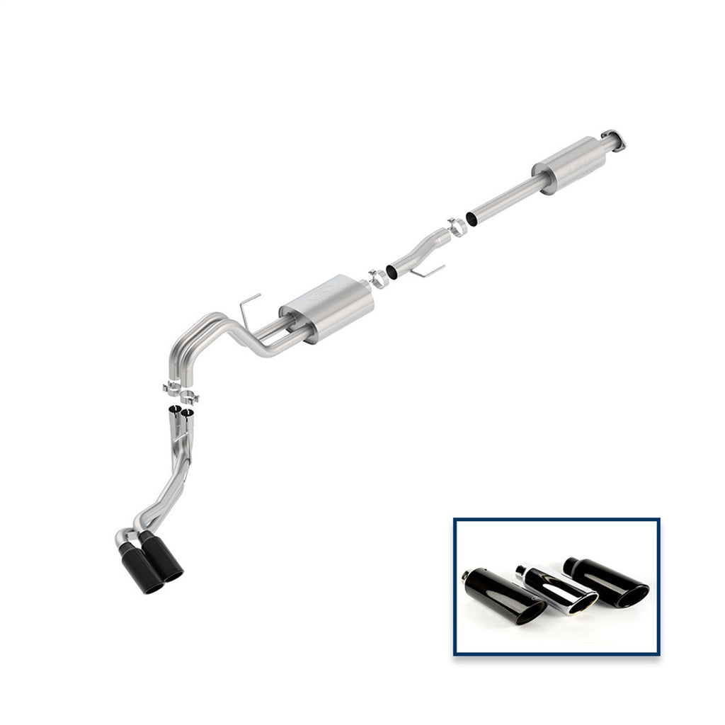 Ford Performance Parts M-5200-F1550RSBA Sport Cat-Back Exhaust System for Select Ford F-150