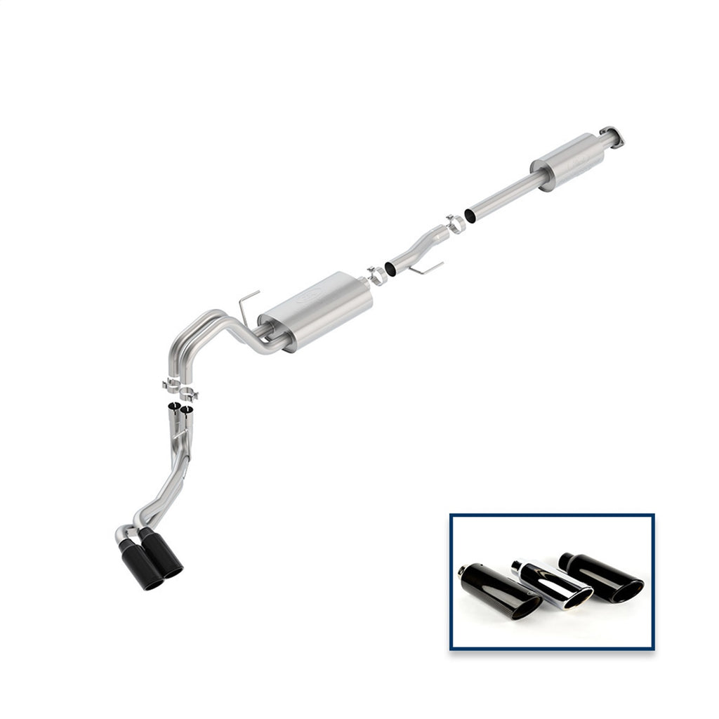Ford Performance Parts M-5200-F1550RTBA Touring Cat-Back Exhaust System for Select Ford F-150