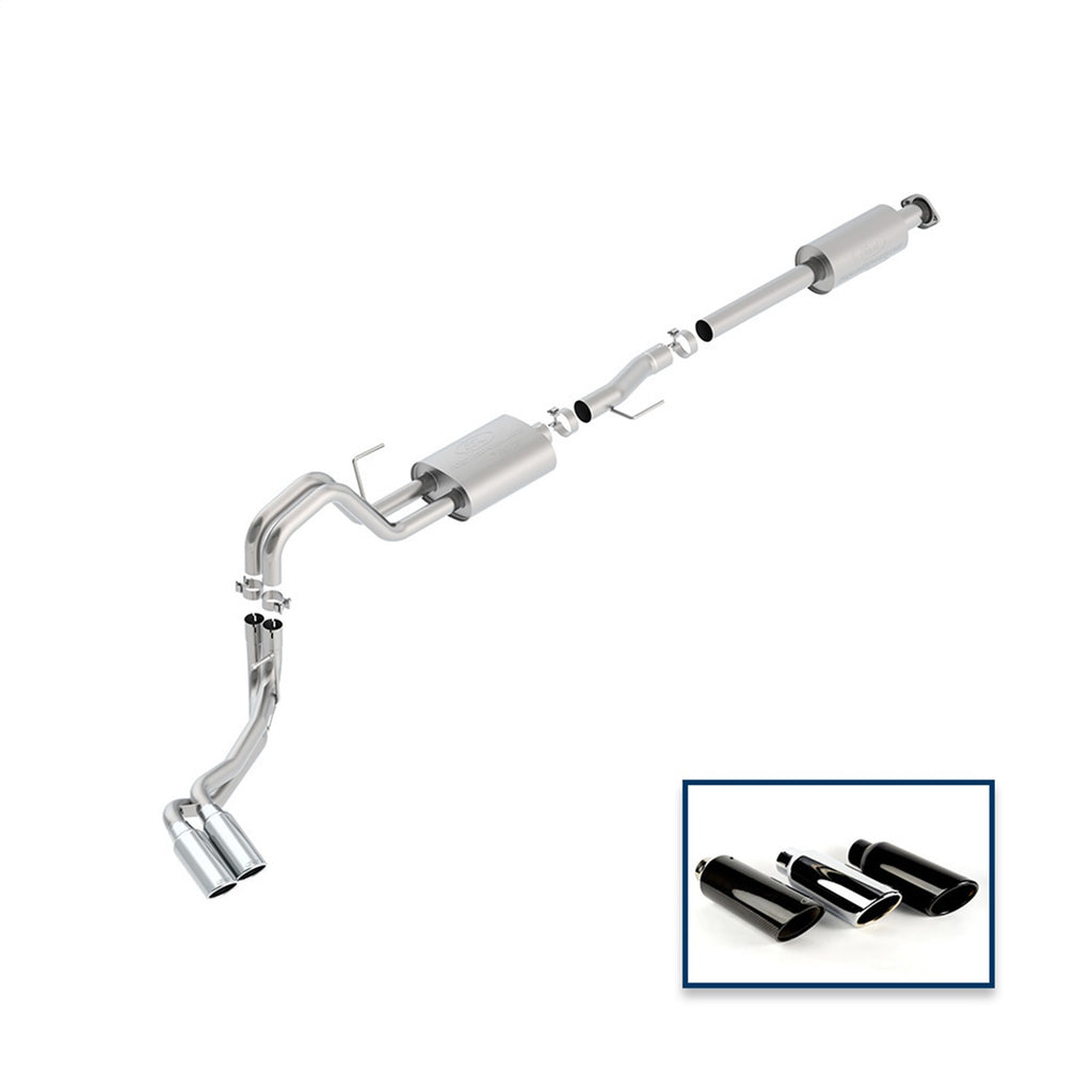 Ford Performance Parts M-5200-F1550RTCA Touring Cat-Back Exhaust System for Select Ford F-150