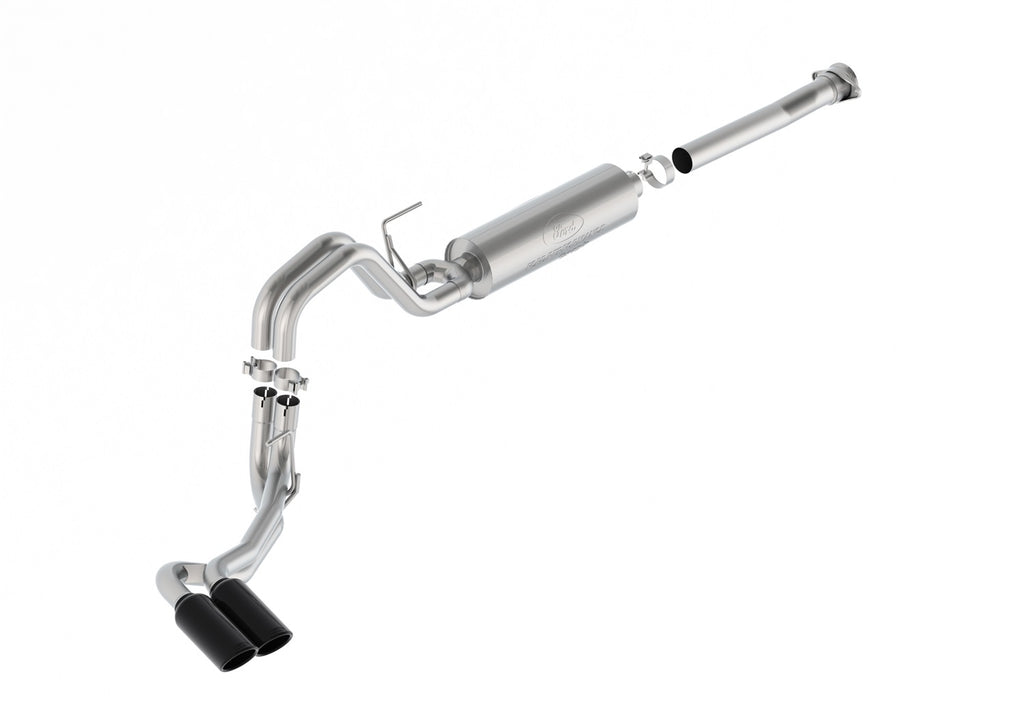 Ford Performance Parts M-5200-FSB 2021-2025 F-150 122.8" Dual Side Exit Exhaust-Black for Select Ford F-150