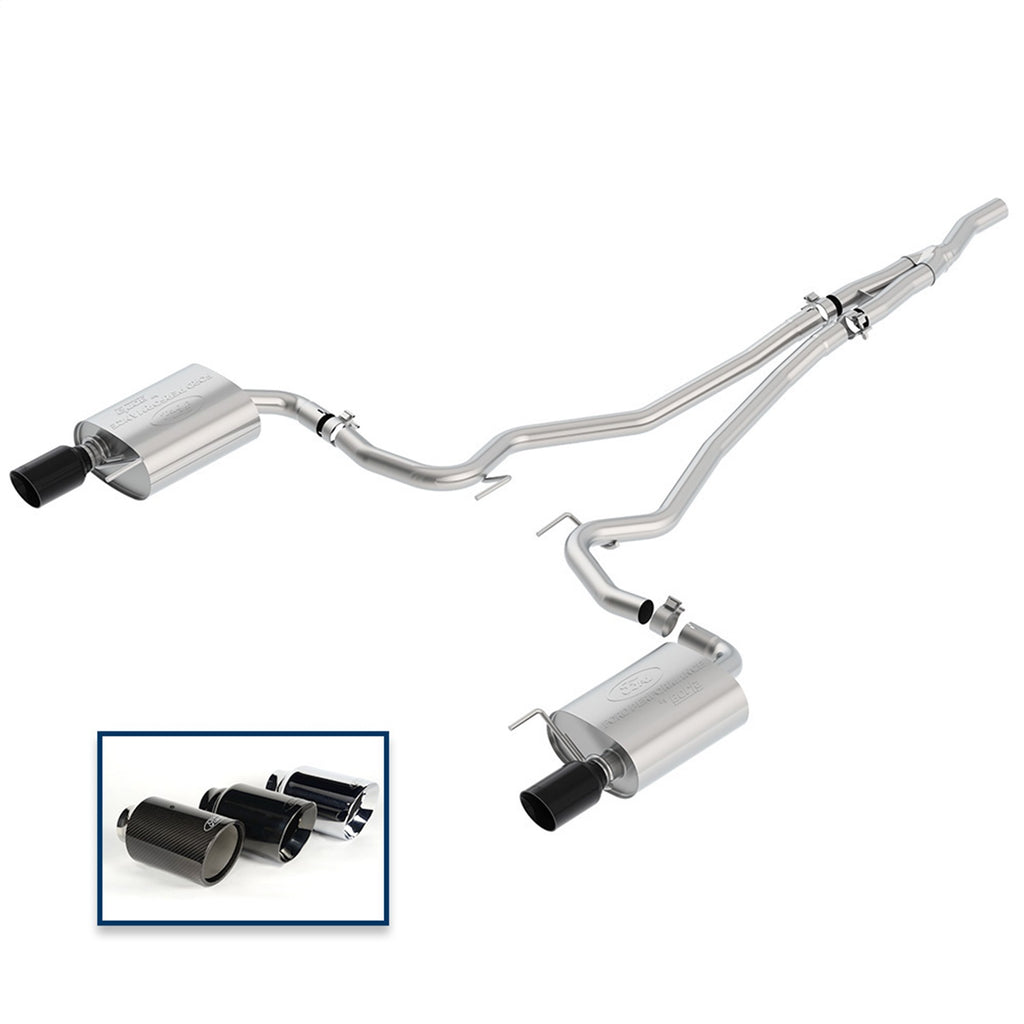 Ford Performance Parts M-5200-M4TBA Touring Cat-Back Exhaust System for Select Ford Mustang