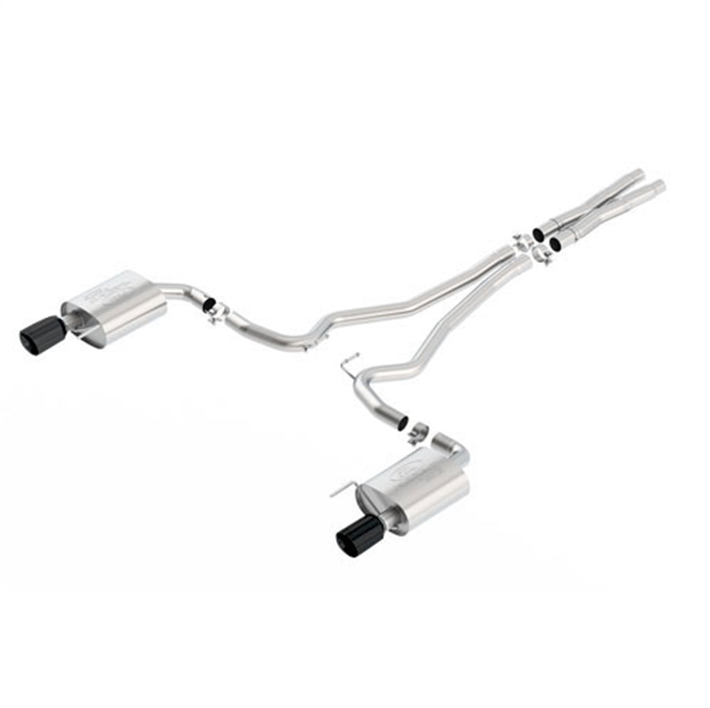 Ford Performance Parts M-5200-M8TB 2015-2017 Mustang GT 5.0L Cat Back Touring Exhaust System-Black Chrome Tips for Select Ford Mustang