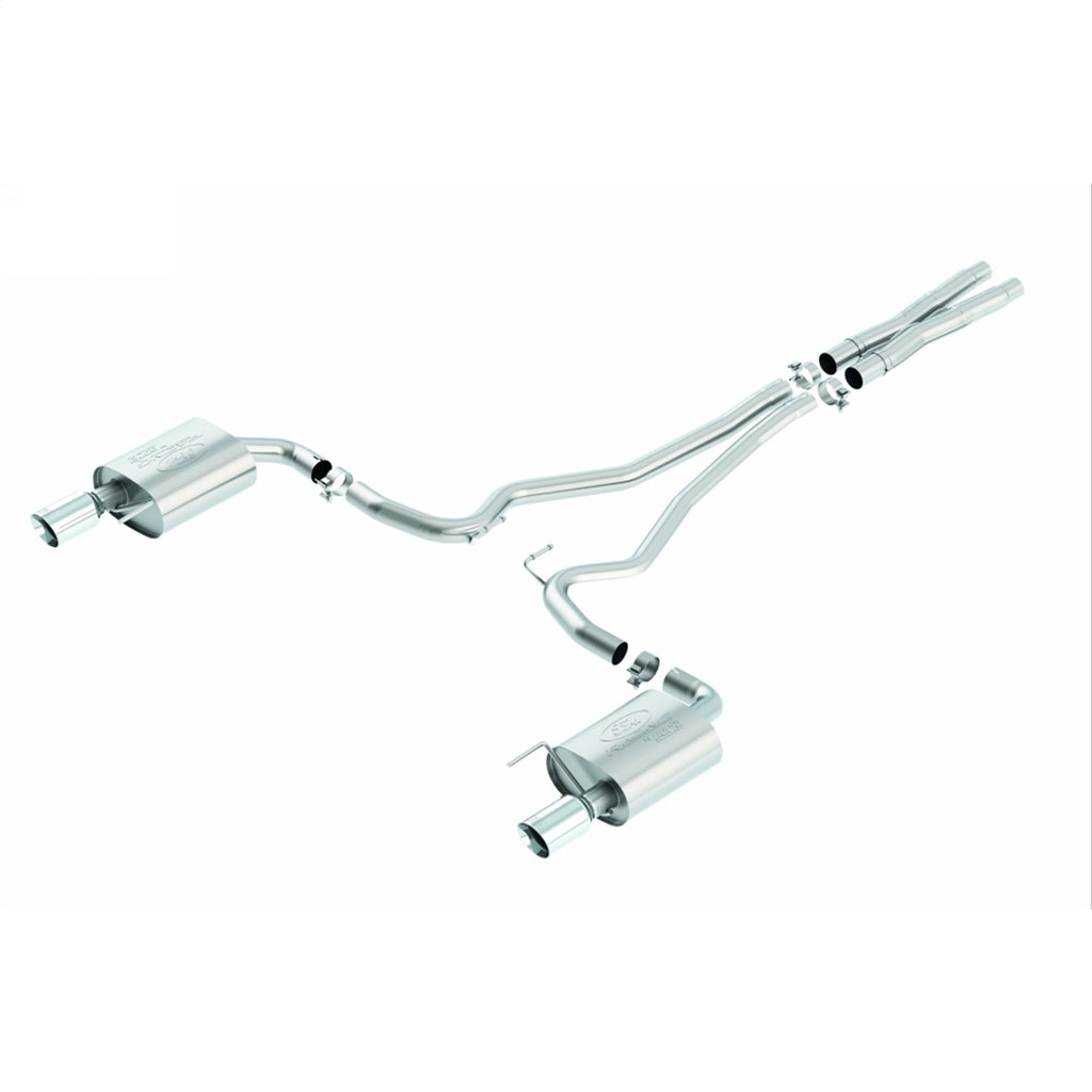 Ford Performance Parts M-5200-M8SC 2015-2017 Mustang GT 5.0L Cat Back Sport Exhaust System-Chrome Tips for Select Ford Mustang