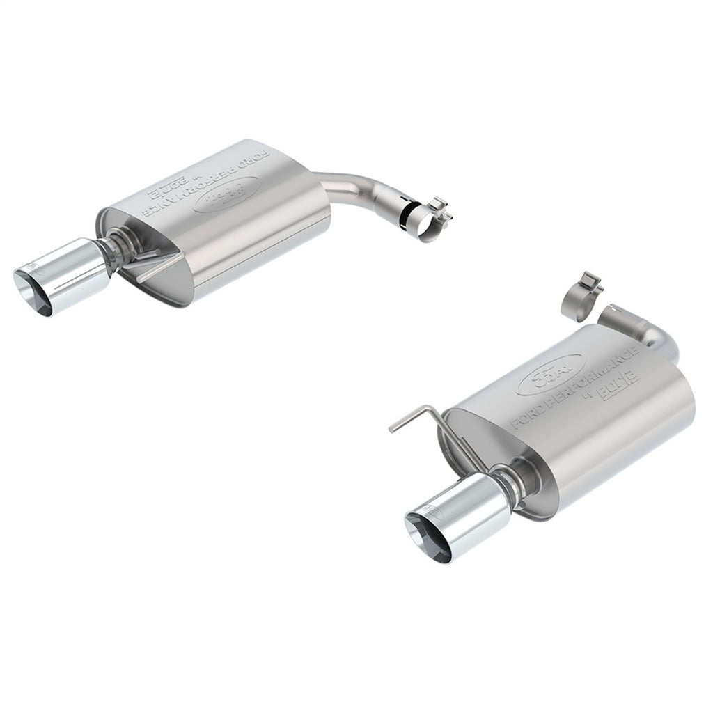 Ford Performance Parts M-5230-M4ECA 2015-2023 Mustang 2.3L EcoBoost Extreme Muffler Kit-Chrome Tips for Select Ford Mustang