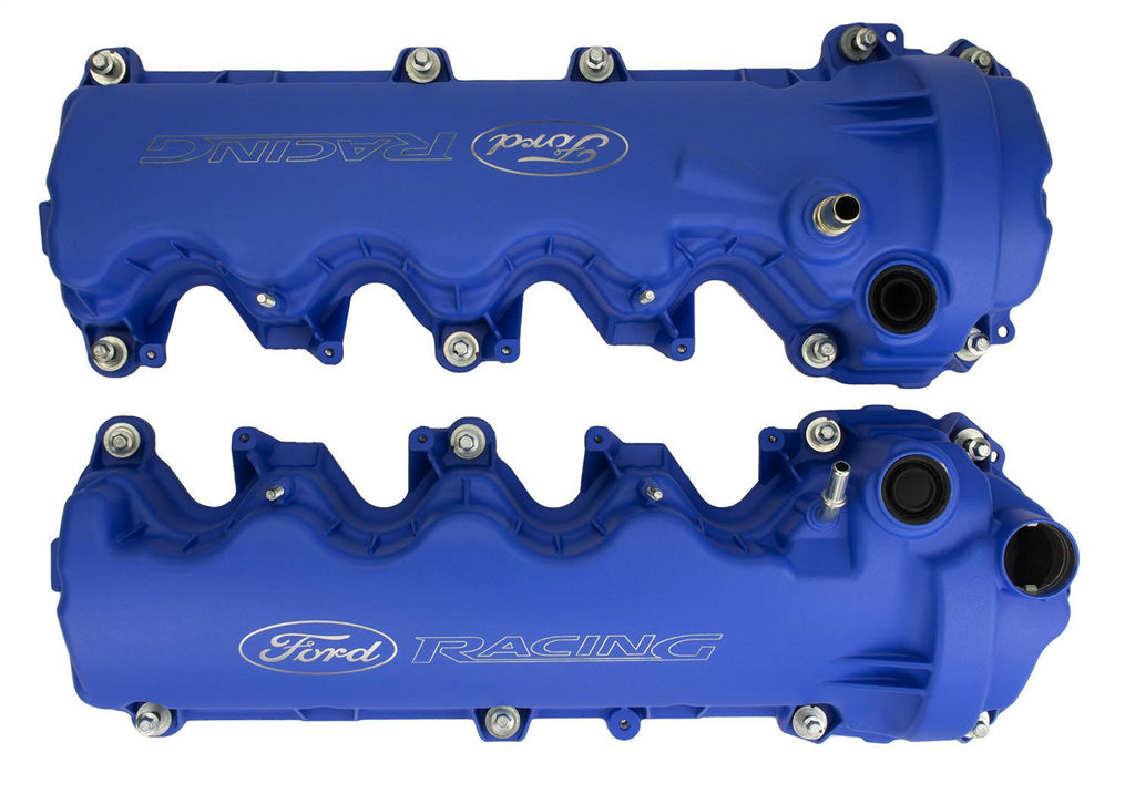 Ford Performance Parts M-6582-FR3VBL Blue Ford Racing Coated 3-Valve Cam Covers for Select Ford F-150, Ford F-250 Super Duty, Ford F-350 Super Duty, Ford Mustang