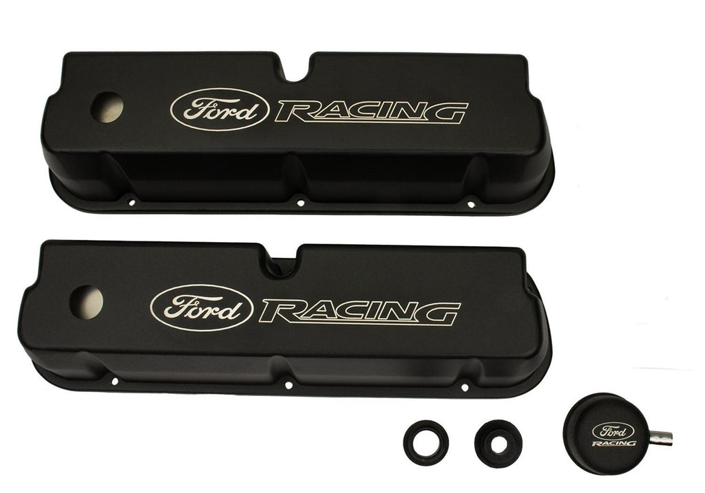 Ford Performance Parts M-6582-LE302BK Black Satin Valve Covers for Select Ford 300, Ford Country Sedan, Ford Country Squire, Ford Custom, Ford Custom 500, Ford E-100 Econoline, Ford E-100 Econoline Club Wagon, Ford E-150 Econoline, Ford E-150 Econoline