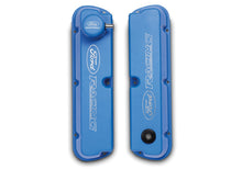 Load image into Gallery viewer, Ford Performance Parts M-6582-LE302BL Blue Satin Valve Covers for Select Ford 300, Ford Country Sedan, Ford Country Squire, Ford Custom, Ford Custom 500, Ford E-100 Econoline, Ford E-100 Econoline Club Wagon, Ford E-150 Econoline, Ford E-150 Econoline