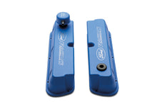 Load image into Gallery viewer, Ford Performance Parts M-6582-LE302BL Blue Satin Valve Covers for Select Ford 300, Ford Country Sedan, Ford Country Squire, Ford Custom, Ford Custom 500, Ford E-100 Econoline, Ford E-100 Econoline Club Wagon, Ford E-150 Econoline, Ford E-150 Econoline