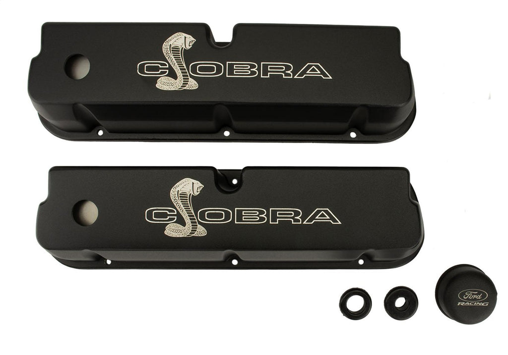 Ford Performance Parts M-6582-LE302SBK Black Satin Valve Covers for Select Ford 300, Ford Country Sedan, Ford Country Squire, Ford Custom, Ford Custom 500, Ford E-100 Econoline, Ford E-100 Econoline Club Wagon, Ford E-150 Econoline, Ford E-150 Econoline