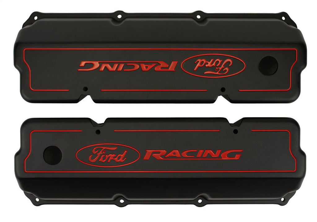 Ford Performance Parts M-6582-Z351B Cleveland Black Aluminum Valve Cover for Select Ford Country Sedan, Ford Country Squire, Ford Custom, Ford Custom 500, Ford Fairlane, Ford Falcon, Ford Galaxie 500, Ford Gran Torino, Ford LTD, Ford Mustang, Ford Ranch