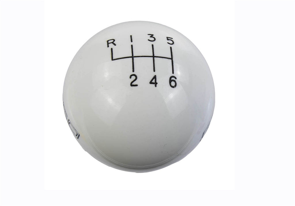Ford Performance Parts M-7213-M8SW Ford Performance GT350 Shift Knob 6-Speed-White for Select Ford Mustang