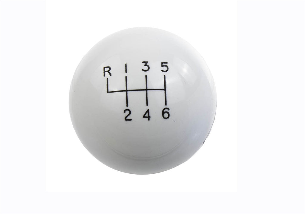 Ford Performance Parts M-7213-M8SW Ford Performance GT350 Shift Knob 6-Speed-White for Select Ford Mustang