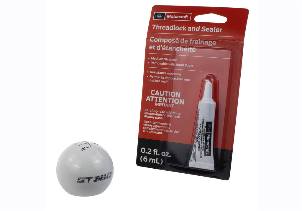 Ford Performance Parts M-7213-M8SW Ford Performance GT350 Shift Knob 6-Speed-White for Select Ford Mustang