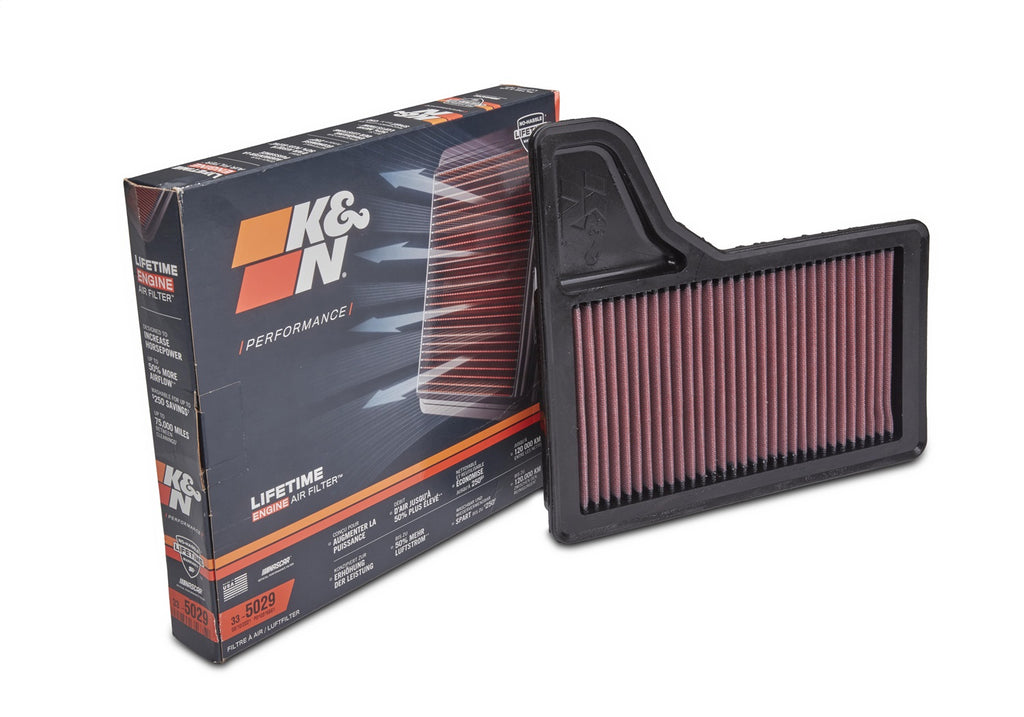 Ford Performance Parts M-9601-M 2015-2023 Mustang GT, I4 And V6 High-Flow K&N / Ford Performance Air Filter for Select Ford Mustang