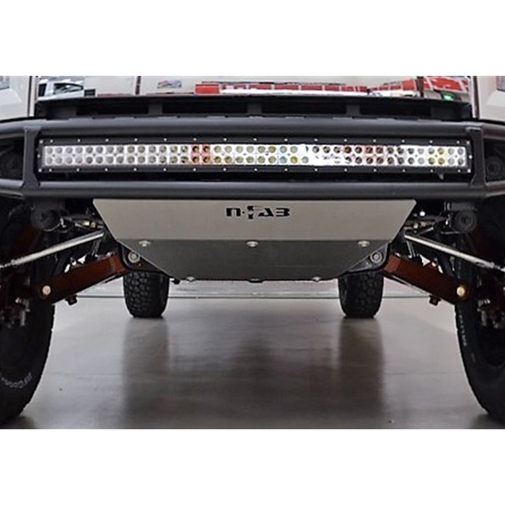 M-Rds-Front-Bumper-16-17-Chevy-1500---Tex.-Black-WSilver-Skid-Plate