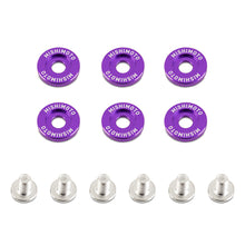 Load image into Gallery viewer, M6-X-1.0-Fender-Washer-And-Bolt-Kit,-16.7Mm-Od,-6-Pcs,-Purple
