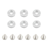Mishimoto MMFW-SM-6SL  M6 X 1.0 Fender Washer And Bolt Kit, 16.7Mm Od, 6 Pcs, Silver