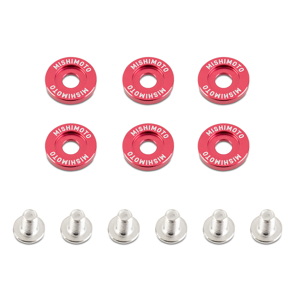 M6-X-1.0-Fender-Washer-And-Bolt-Kit,-16.7Mm-Od,-6-Pcs,-Red
