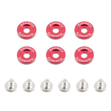 Load image into Gallery viewer, M6-X-1.0-Fender-Washer-And-Bolt-Kit,-16.7Mm-Od,-6-Pcs,-Red