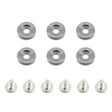 Mishimoto MMFW-SM-6GM  M6 X 1.0 Fender Washer And Bolt Kit, 16.7Mm Od, 6 Pcs, Gunmetal