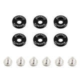 Mishimoto MMFW-SM-6BK  M6 X 1.0 Fender Washer And Bolt Kit, 16.7Mm Od, 6 Pcs, Black